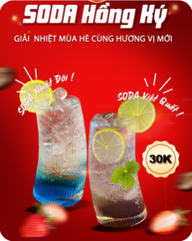 Hương vị mới : Soda việt quất & Soda nhiệt đới